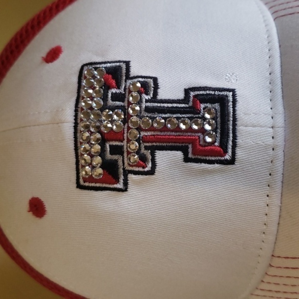 TEXAS TECH Bling Logo Baseball Cap Size S and M Officially Licensed - Picture 5 of 11